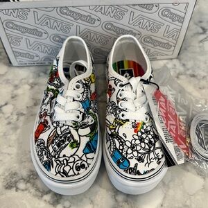 Kids Vans Crayola DIY/sketch way skate shoe